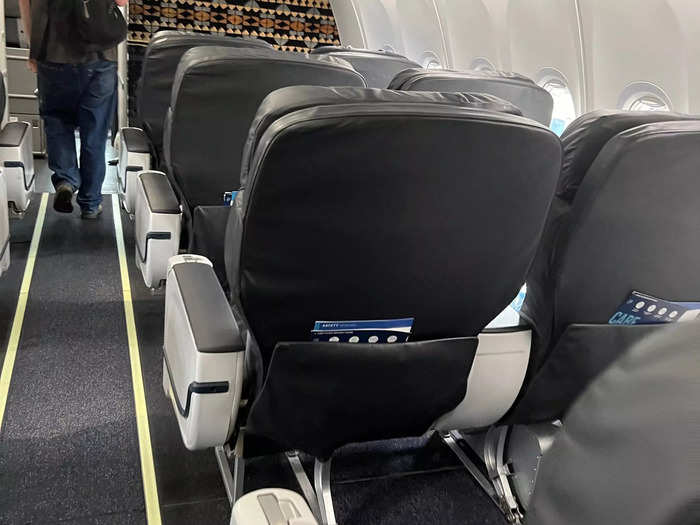 However, taller passengers may opt for an extra legroom seat with 35 inches of pitch, which is an added fee, or first class.