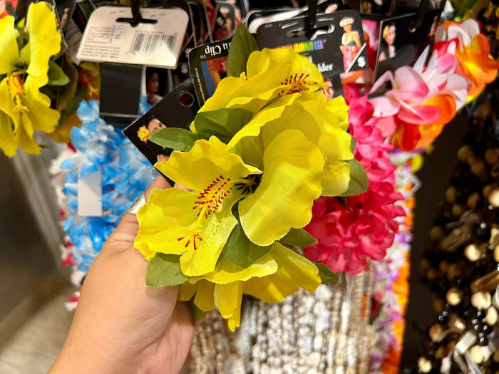 Skip the fake lei and opt for real flowers instead.