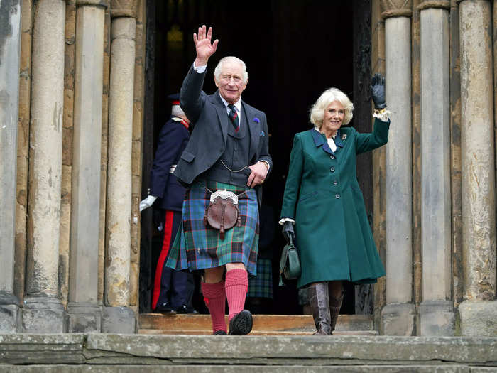 Charles and Camilla visited Dunfermline in Scotland on October 3 to mark the town being named a new city as part of the Queen