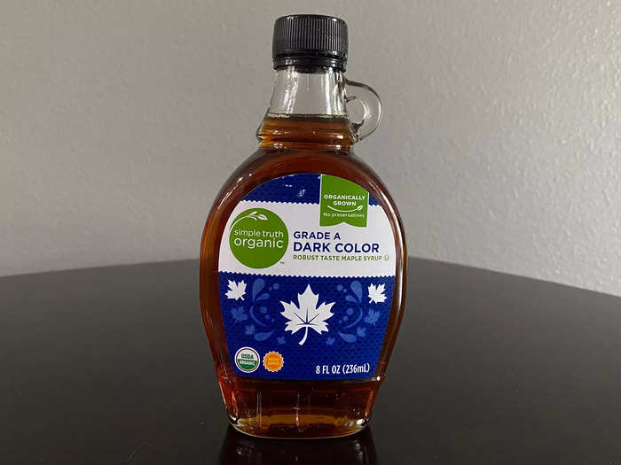 The Simple Truth Organic syrup was a pretty standard bottle.