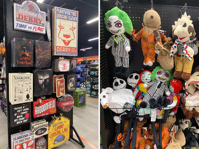 My favorite items included horror-movie signs and plush toys of beloved characters.