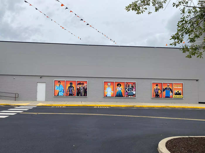 Fittingly, the Halloween shop is located inside an abandoned Circuit City store.