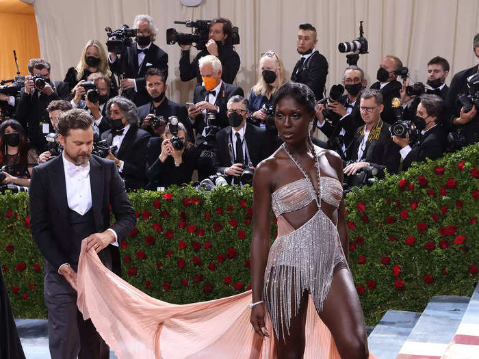 Turner-Smith joined her husband Joshua Jackson at the 2022 Gilded Age-themed Met Gala in May wearing a flapper-inspired look.