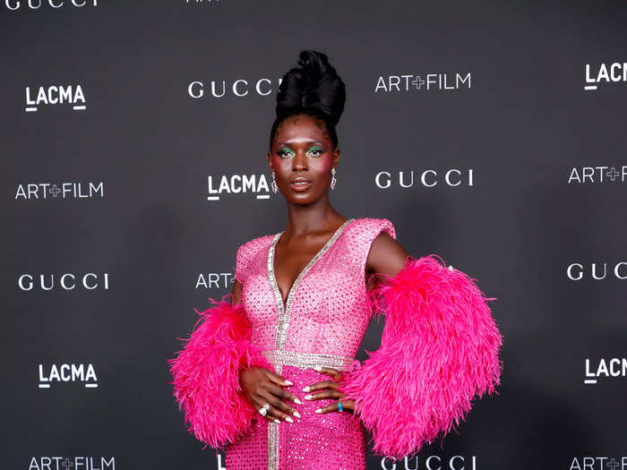 Turner-Smith showed up to the November 2021 LACMA Gala in show-stopping fuchsia.