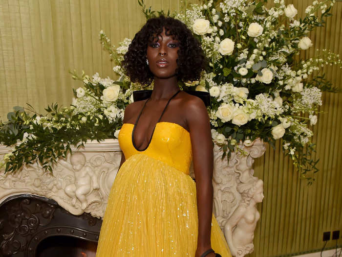 This sparkly yellow number stole the show at the British Vogue and Tiffany & Co. Fashion and Film Party in February 2020.