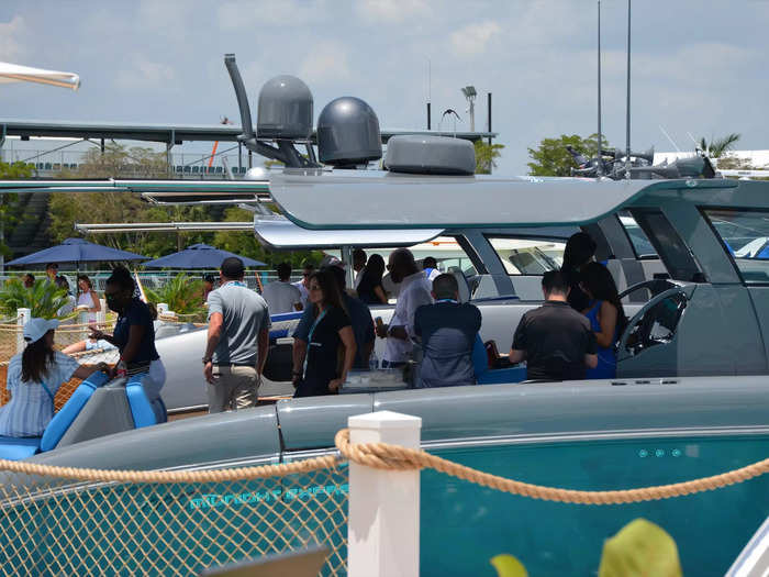 Some of the boats had a more open-air concept.