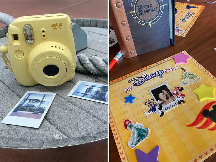 My sister had a great idea to bring an instant camera with her.