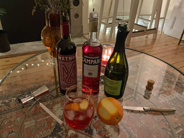 All in all, once I played with the ratios, the negroni sbagliato was delicious and easy, and I