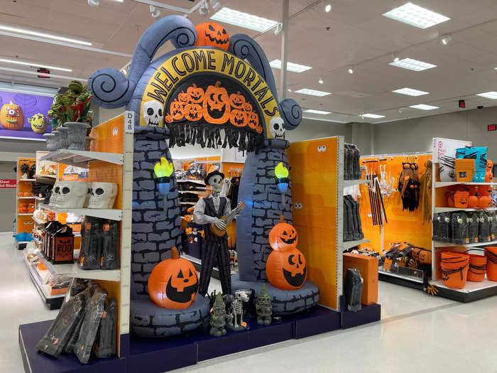 Though the Halloween section was towards the back of the store, it was easy to spot.