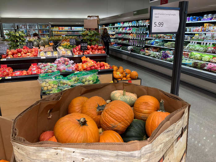 I also came across a bin of pumpkins in the store