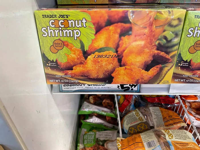 Frozen coconut shrimp is easy to dress up.