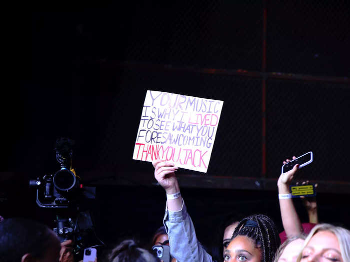 Fans in the front row knew every word of Harlow