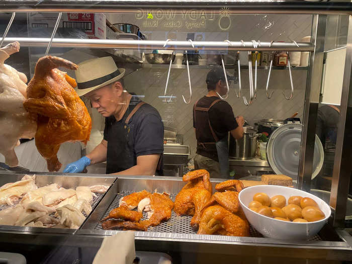 Rachel could smell the roasted chicken even from a distance.