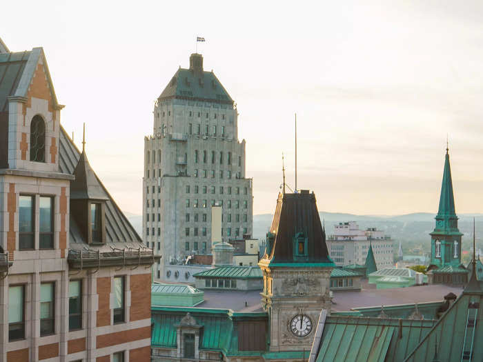 Staying at this hotel also allowed me to marvel at all of the European-style architecture that filled Québec City.