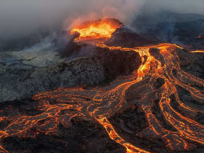 6. "Volcano in the clouds" by Luis Manuel Vilariño Lopez