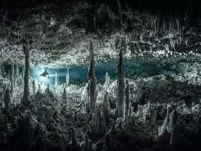 2. "Cave Diving Exploration" by Martin Broen