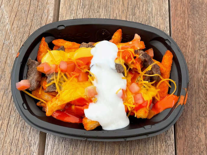 My Loaded TRUFF Nacho Fries looked bright, bold, and colorful.