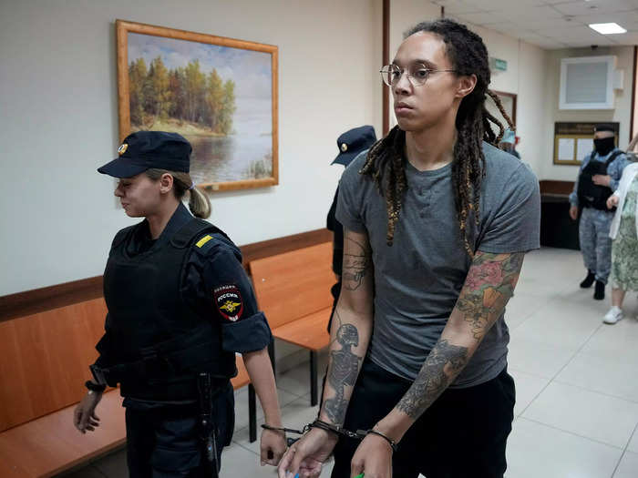 Nearly six months later, Griner was convicted of drug smuggling "with criminal intent" and sentenced to nine years in Russian prison.