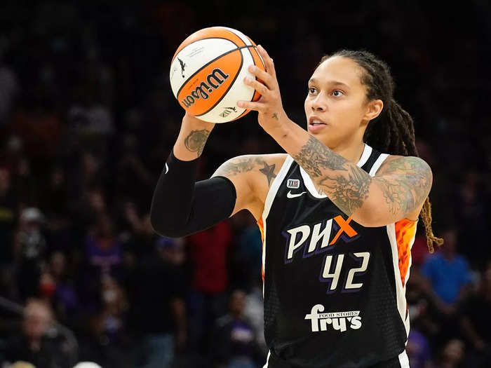 A 6-foot-9 superstar for the Phoenix Mercury, Griner is an eight-time WNBA All-Star, a two-time scoring champion, a two-time defensive player of the year, and a WNBA champion.