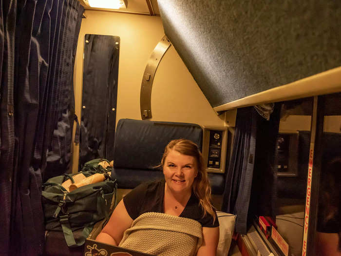 I booked a roomette for my 16-hour journey from Portland to Sacramento aboard the Amtrak Coast Starlight.