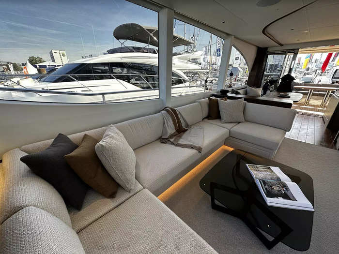 Princess makes most of the furniture and interior fittings for its yachts as well as the fuel tanks.