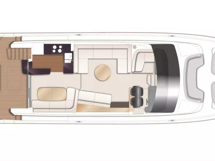 The Princess F65, which costs about $3 million, can accommodate eight guests in four cabins and boasts many luxury features.