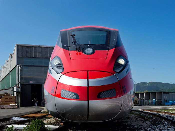 The journey on the Frecciarossa, or "red arrow," only took an hour, providing a quicker alternative to regional trains that take almost twice as long. Although its top speed is 400 kph, its commercial speed is 360 kph.