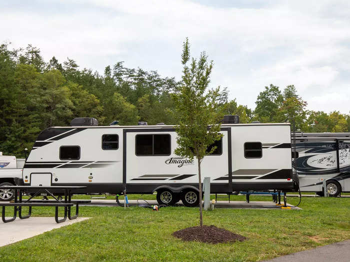 The RV site began welcoming guests in June 2021 and the Lodge opened its doors much later in February.