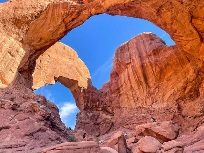 After hiking through red sandstone arches, stargazing between tall pinnacles, and sweating under the desert sun in Moab, Utah, a dip in a crater seemed like a refreshing respite.