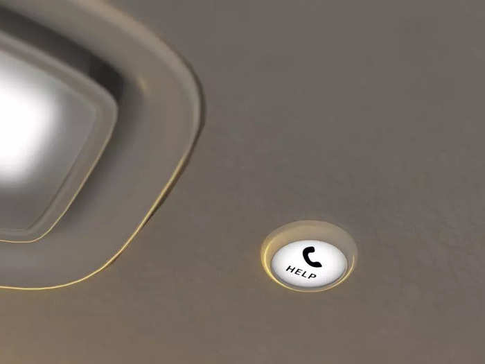 Each passenger has their own “Help” call button on the ceiling – in case of emergency or a simple question.