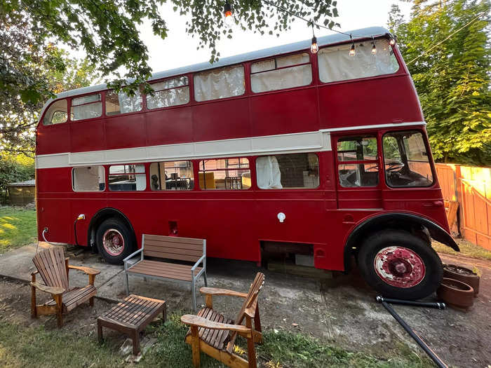 Scott started working on the bus in October 2021 and spent every other week working on it. He finished it in early August.