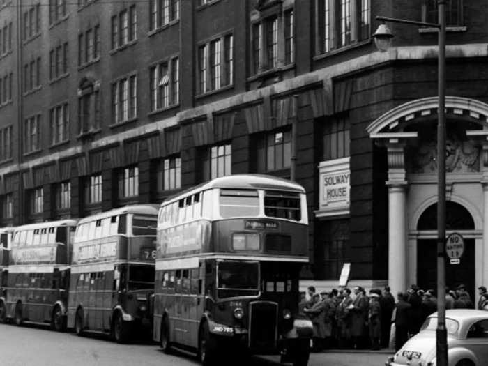 In the 1950s, the double-decker bus had been a commuter bus in Manchester, UK. It was over 70 years old by the time Scott bought it.