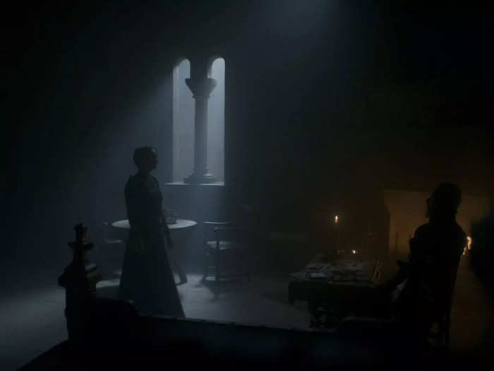 When Alicent confronts Otto, the scene is staged in a way that recalls Rhaenys