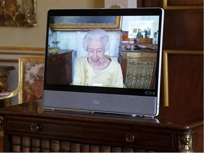 The Queen made history with her first-ever royal engagement over video call during the pandemic.