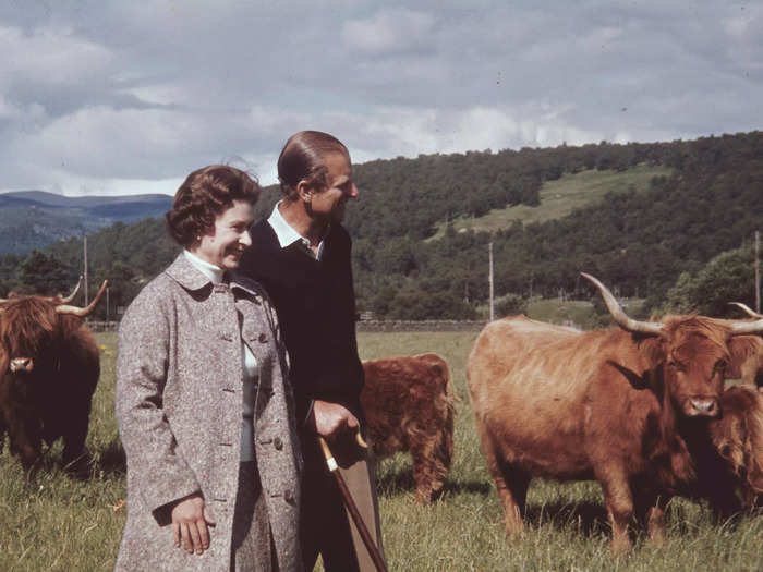 The Queen allowed cameras to follow her family