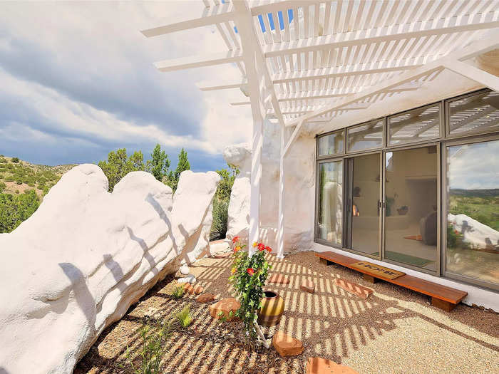 Every room and terrace has views of the surrounding terrain and sky.