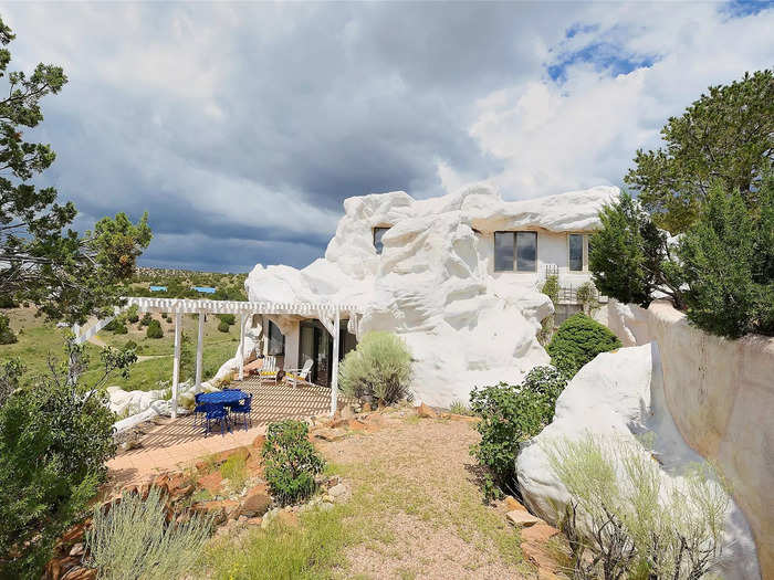 From a distance, most people only notice the home exists because of the glare from the windows.