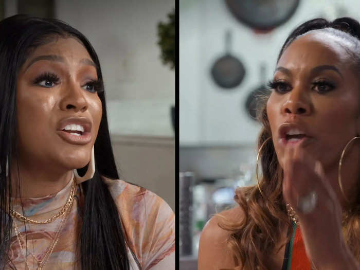 Drew Sidora and Sanya Ross bickered during "The Real Housewives of Atlanta" panel.