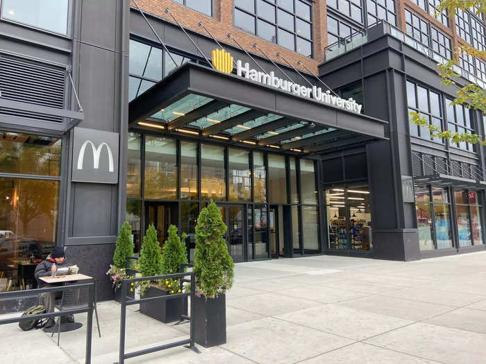I relocated from Brooklyn to Chicago earlier this year, so I decided to check it out for myself. As I approached, I saw the restaurant is positioned next to Hamburger University, a training facility for high-performing managers, middle managers, and owner-operators.