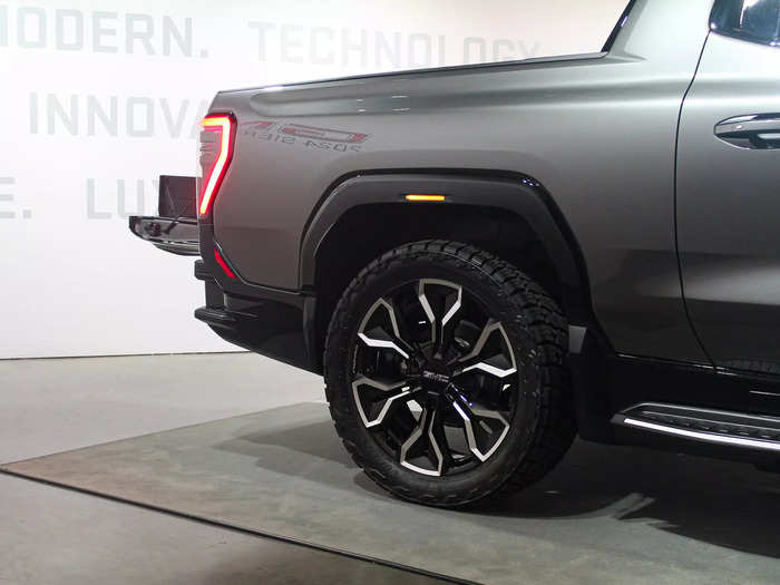 The top-tier truck comes riding on massive 24-inch wheels.