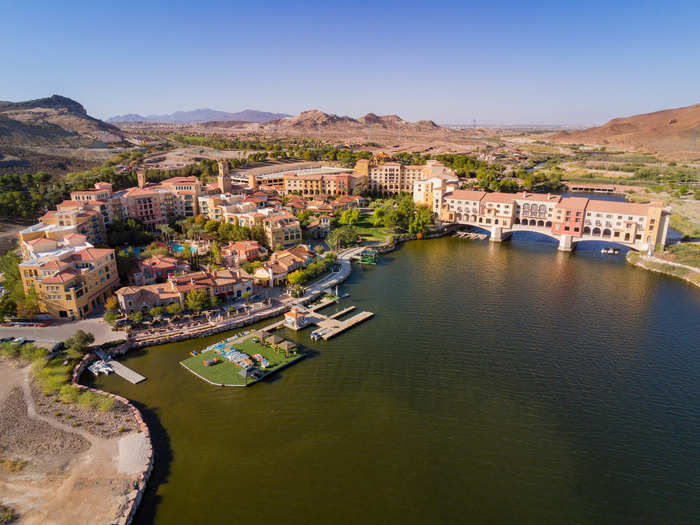 For an adrenaline kick, try flyboarding over Lake Las Vegas.