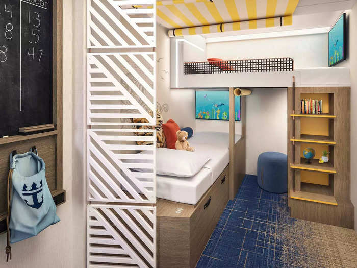 … while the Family Infinity Balcony and Surfise Family Suite has a section just for children.