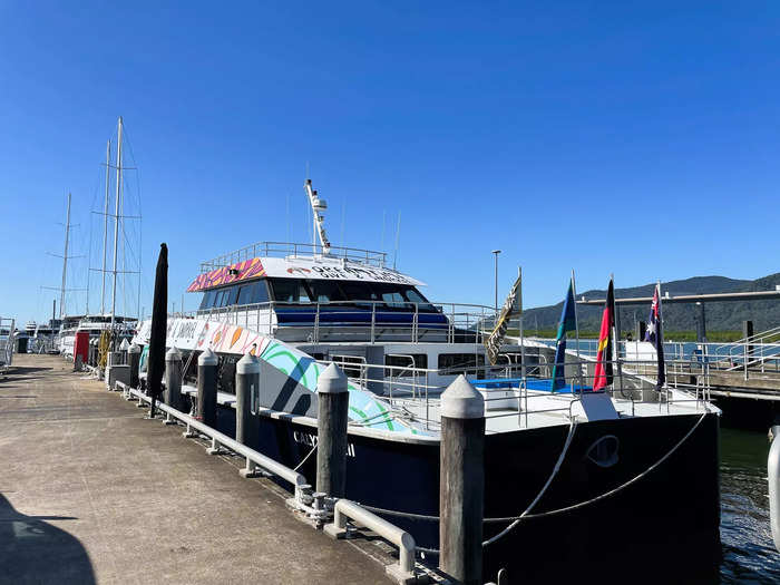 As we arrived in Cairns and I disembarked the Rum Runner, I passed glitzy, mega yachts advertising similar diving trips.