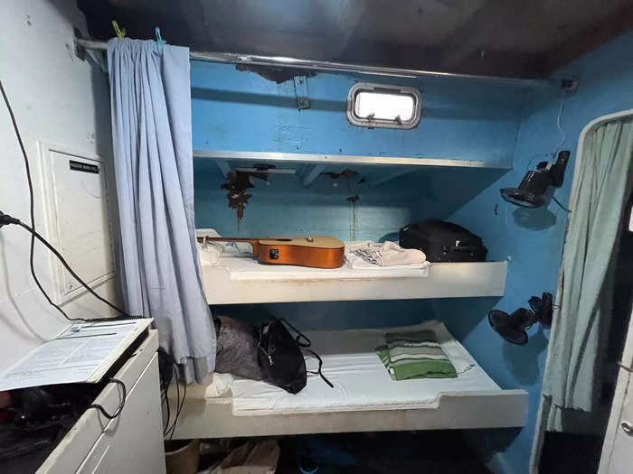 I was assigned a bottom bunk near the staircase that led to the ship