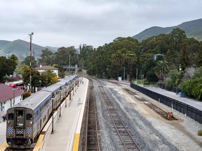 I traveled five hours on the Amtrak Coast Starlight from Los Angeles to San Luis Obispo.