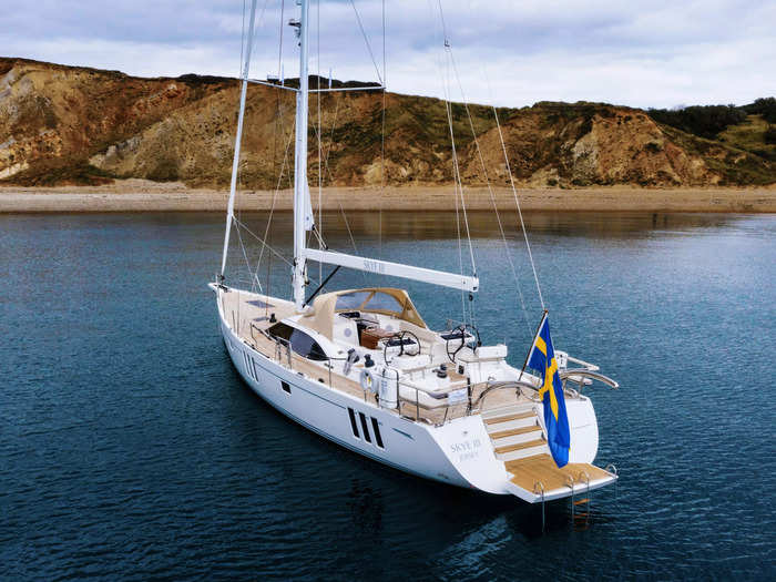 Sailing yachts also offer crew quarters. The Oyster 595, which costs nearly $3 million, was built by British boat builder Oyster and comes with a champagne fridge and various gadgets.