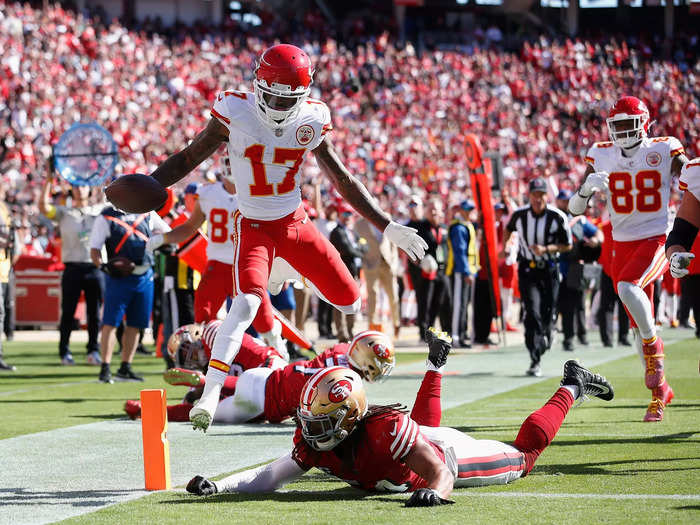 Mecole Hardman, WR, Kansas City Chiefs