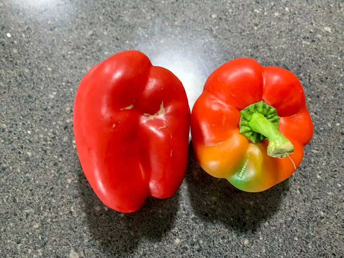 Some of the bell peppers were smaller than the ones I typically buy at the grocery store, but I expected that.