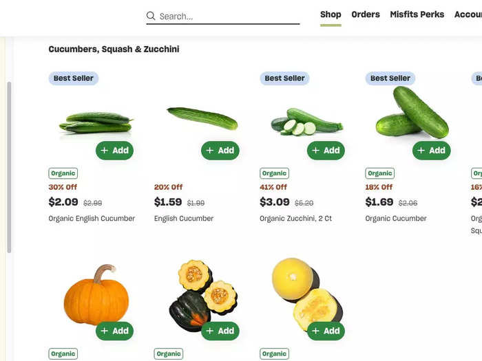 I liked the availability of seasonal items, like squash.