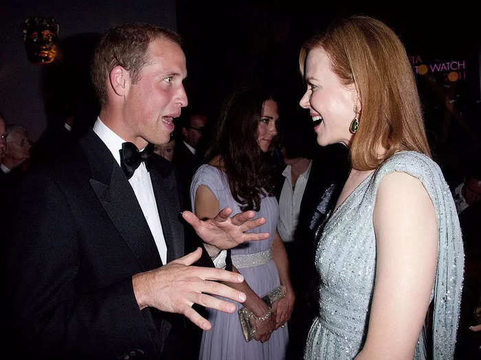 Prince William played it super cool when talking to Nicole Kidman at a BAFTA event in 2011.